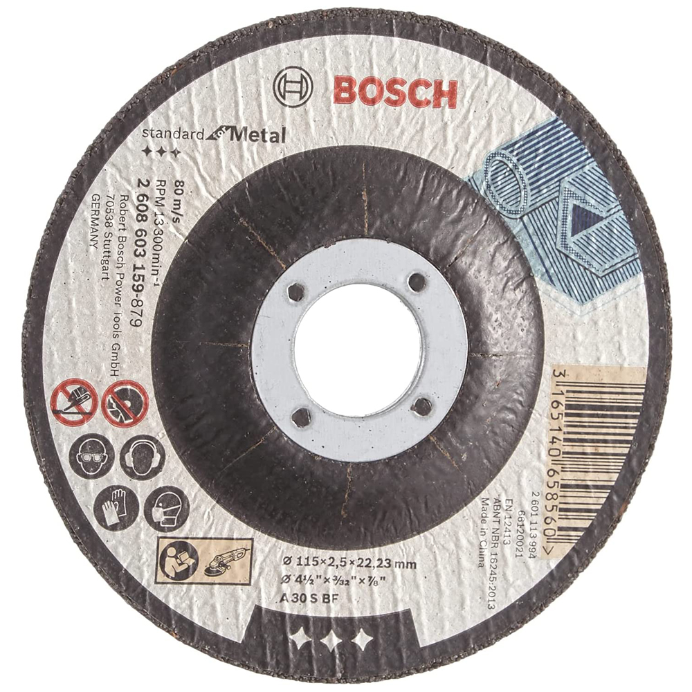 impuesto Catastrófico riqueza 2608603159 Disco de Corte Bosch Standard for Metal 115×2,5mm Centro  Deprimido – Bosch Store Online