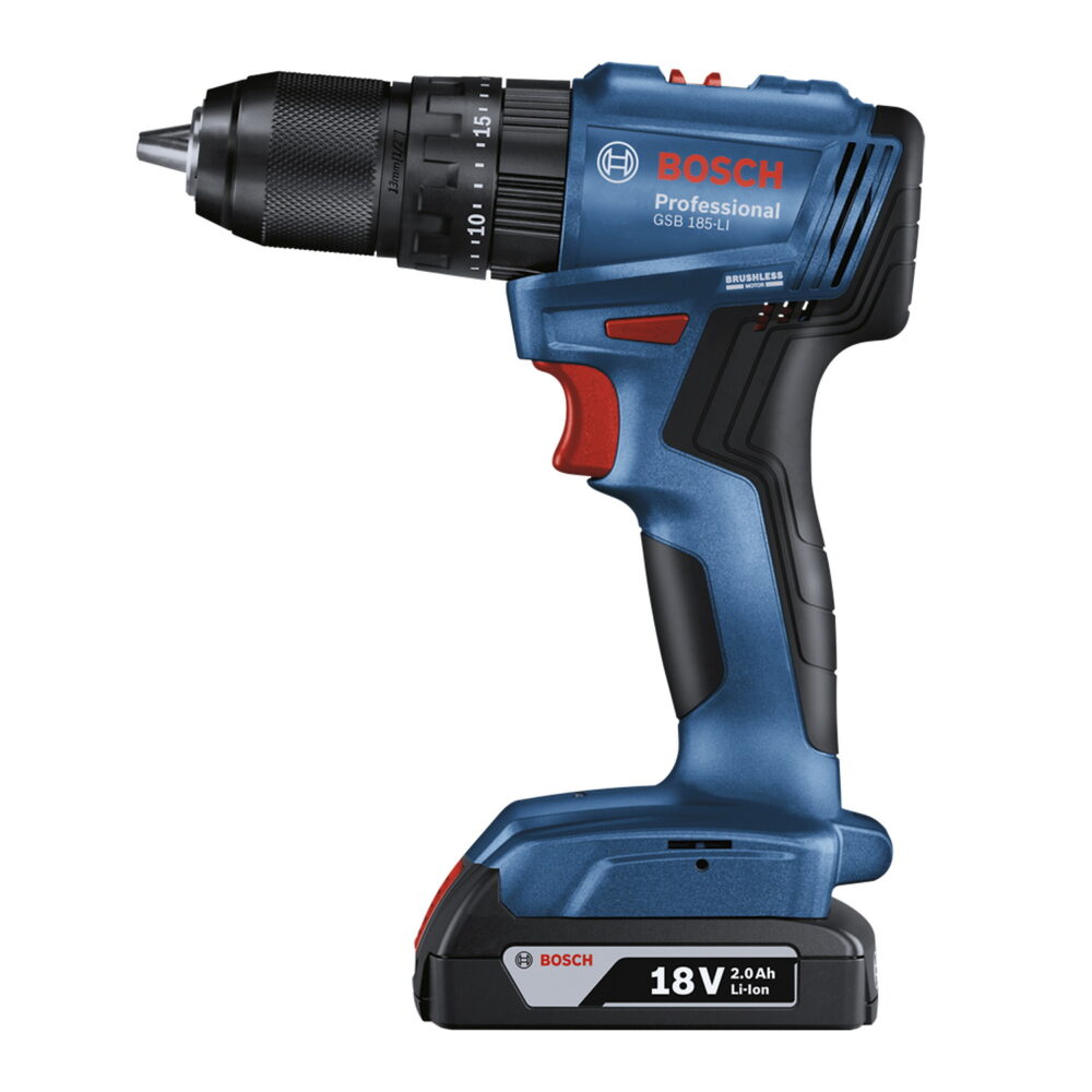 06019K31G4 Rotomartillo 1/2" Bosch GSB 185-LI, con 1 batería, maletín y 23 ACC - Image 3