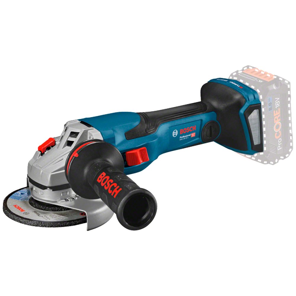 06019H60E0  Esmeril angular inalámbrico de 5" Bosch GWS 18V-15 C, sin batería
