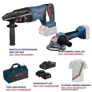 BCH-0615A002MK JUEGO COMBINADO GBH 18-26 D+GWS 18V-8+2